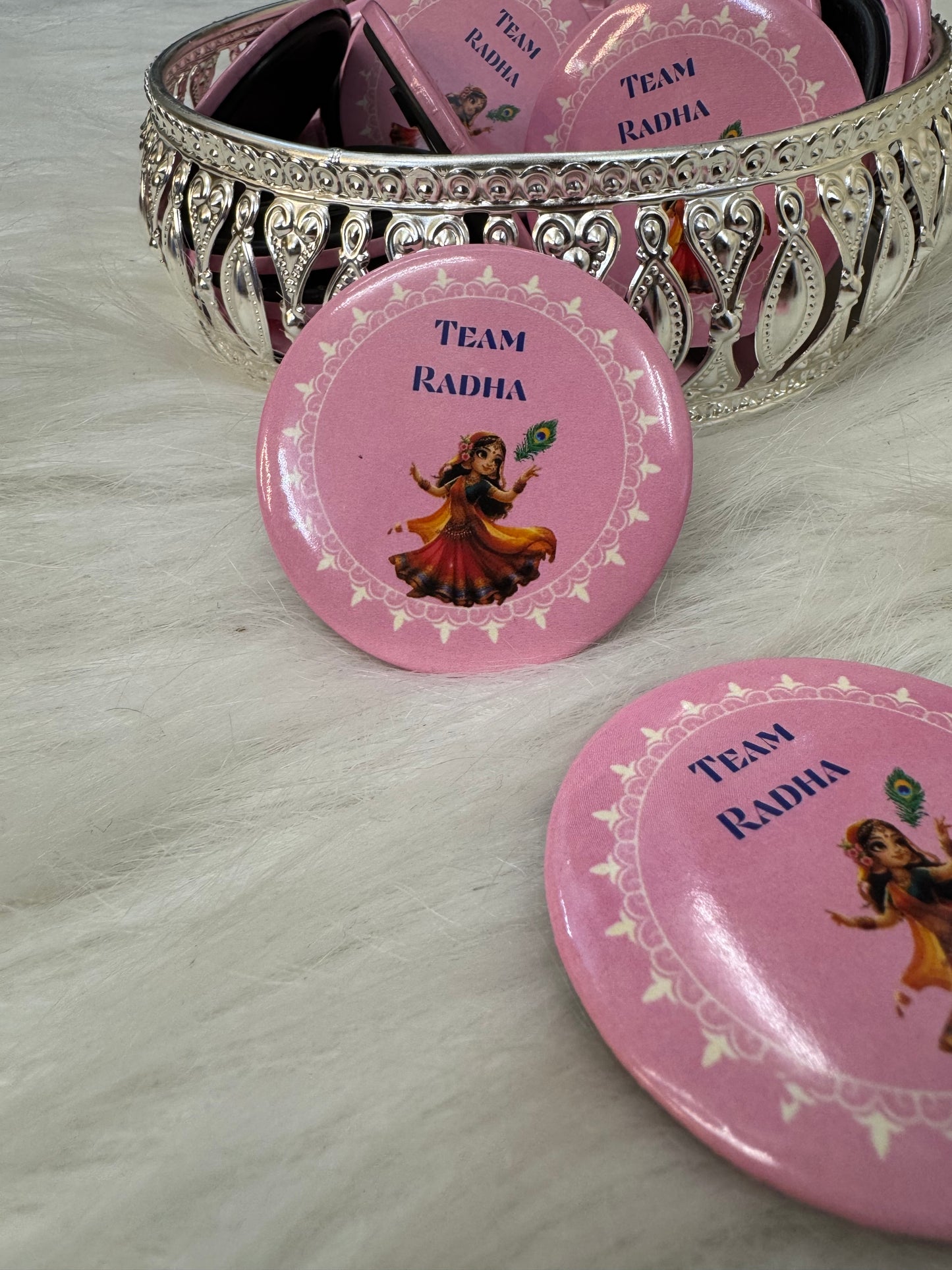 Team Radha Badge Baby Shower