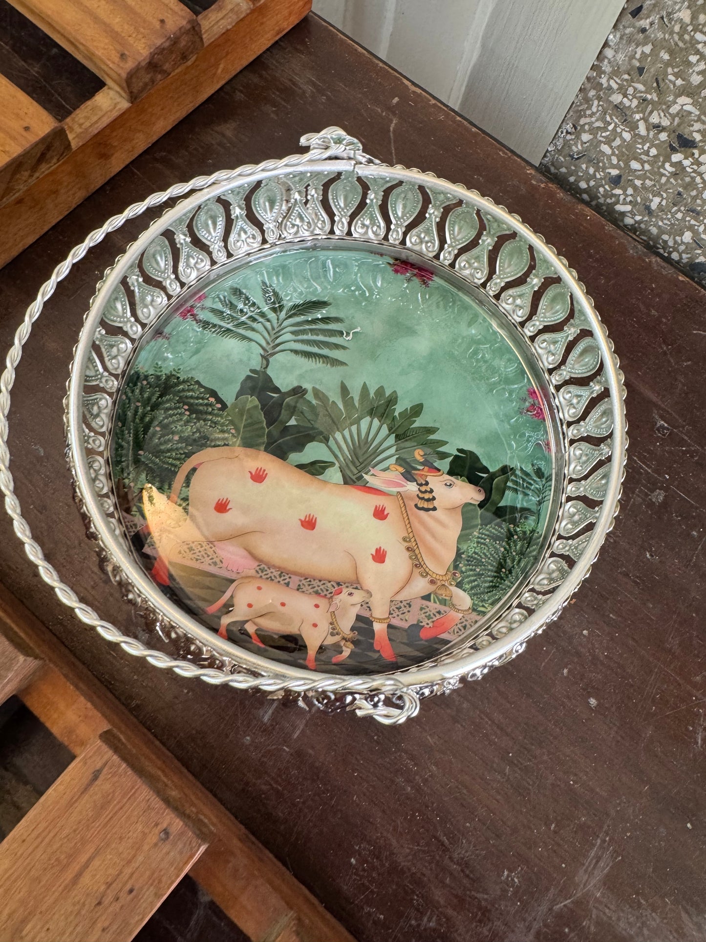 Pichwai Tray 6 inches