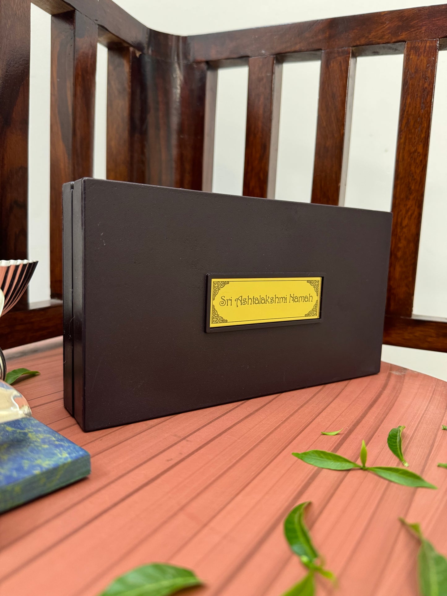 Sri Ashta Lakshmi Namah 24kt gold Prayer Box Ashtalakshmi