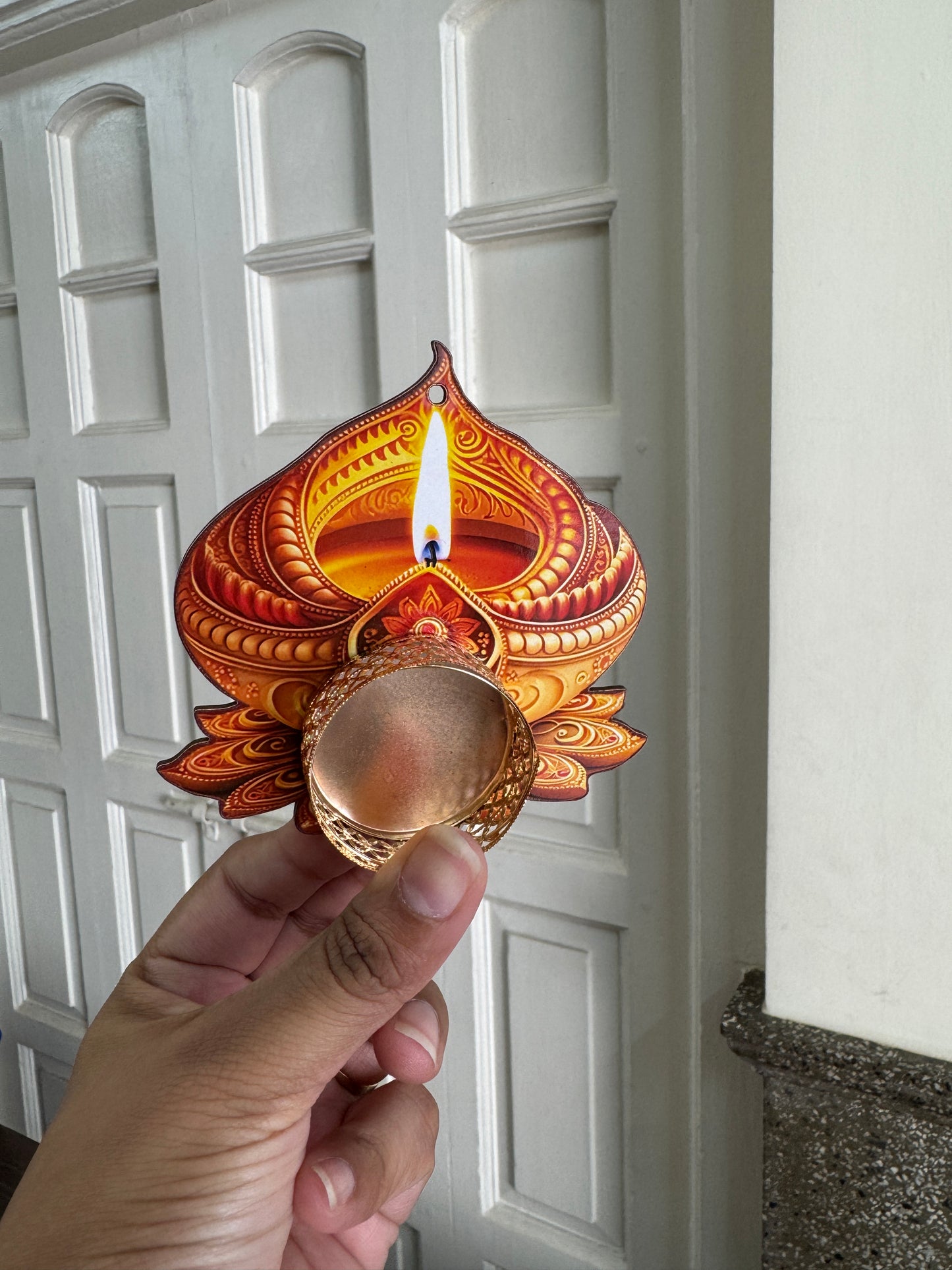 Diwali Tealight Diya Shape