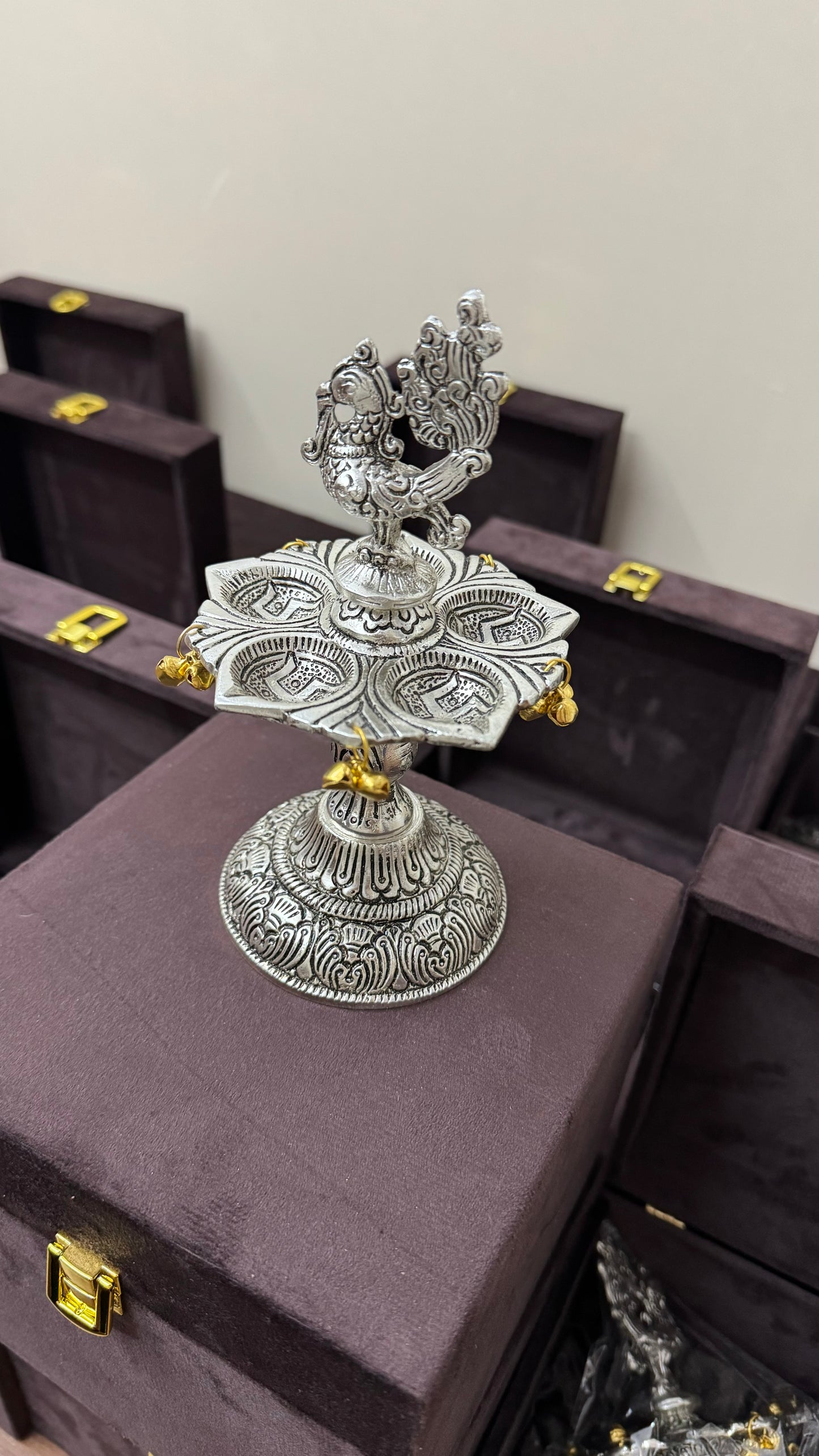 Panchmukhi Peacock Diya