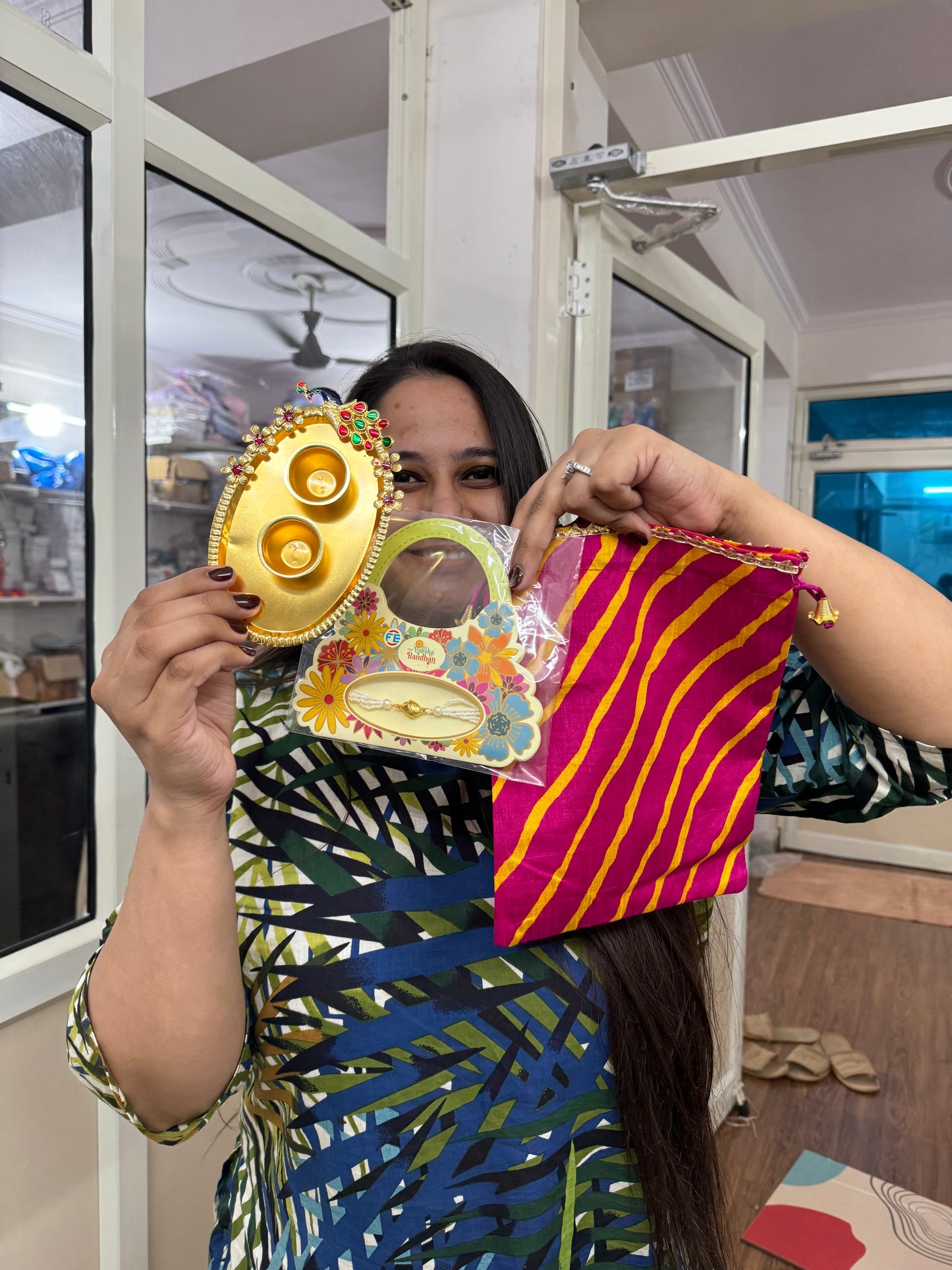 Rakhi Thali Set Potli