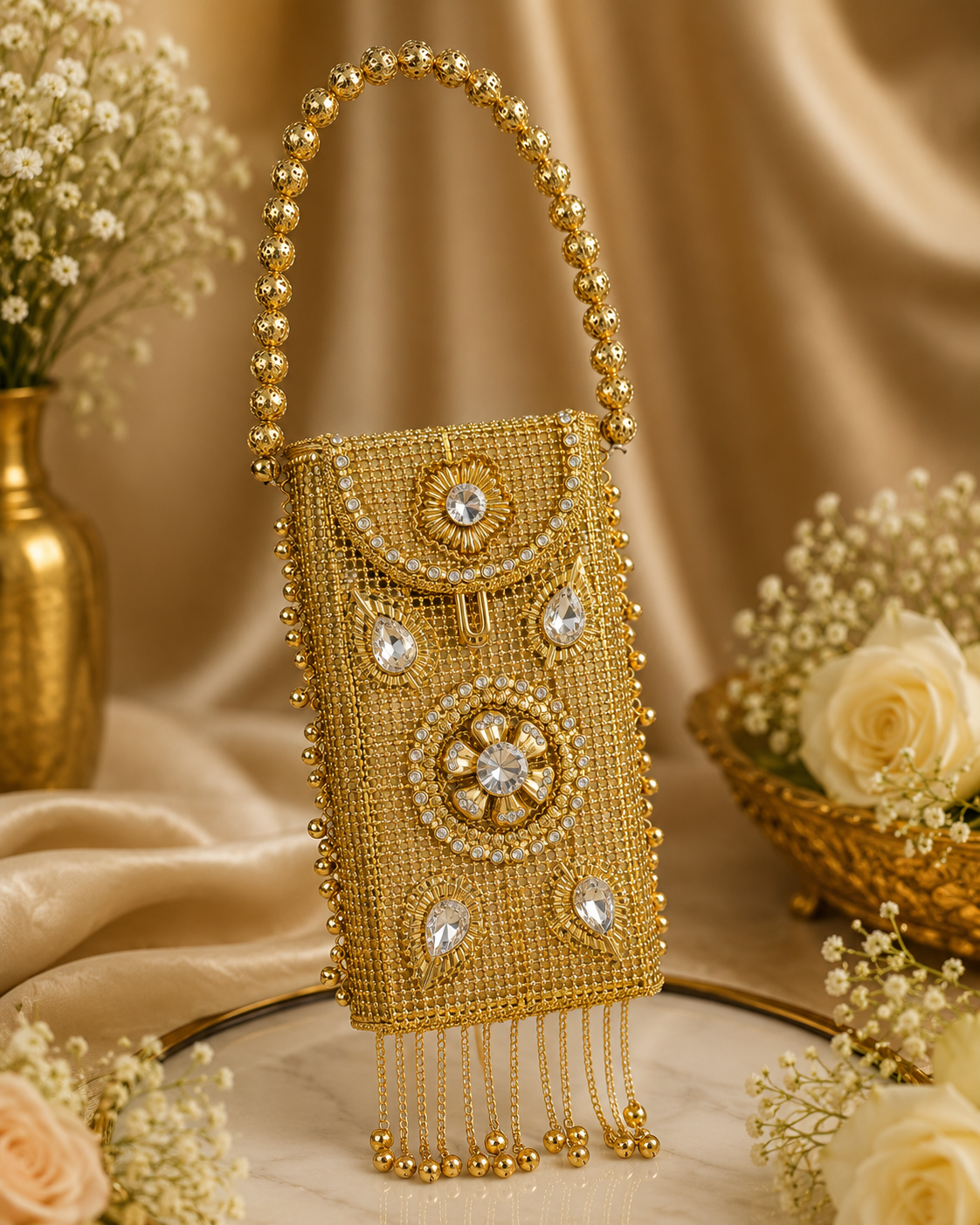 Chandi Batua Mobile Sling Wallet