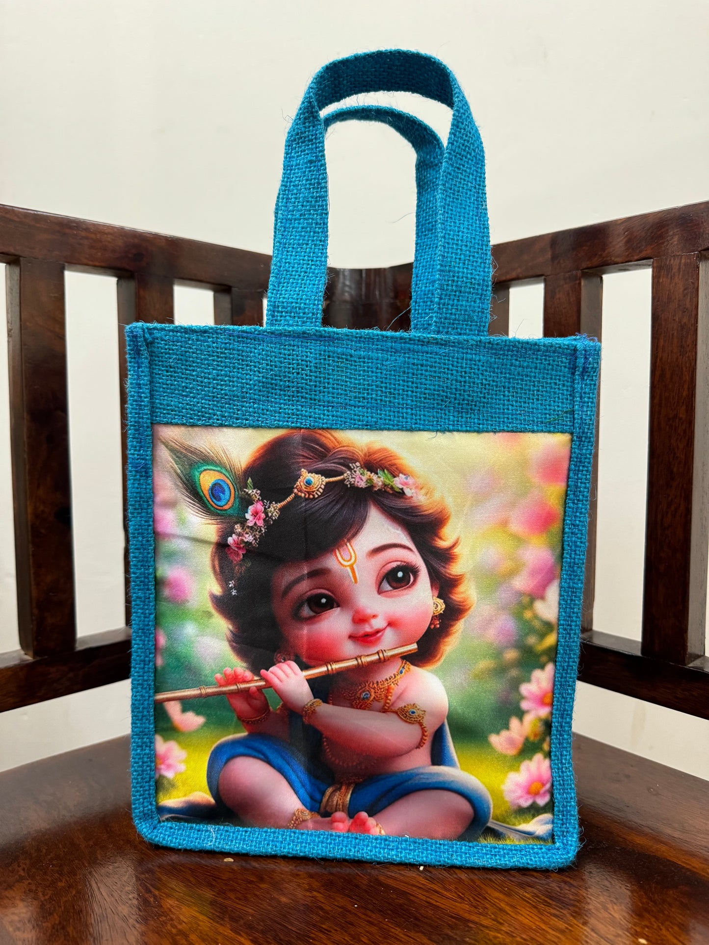 Ladoo Gopal Ji Jute Bag