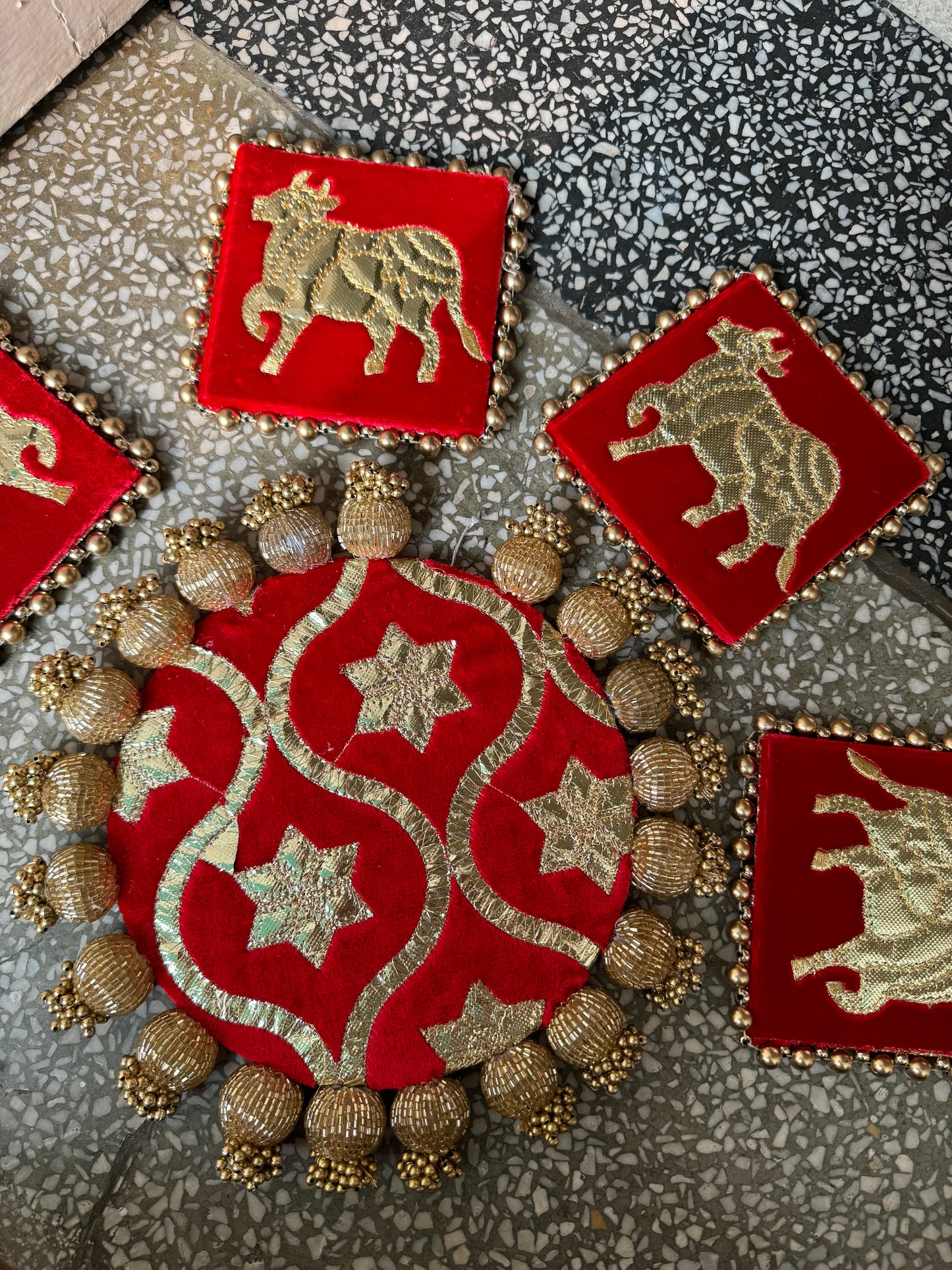 Rangoli with Diya Set