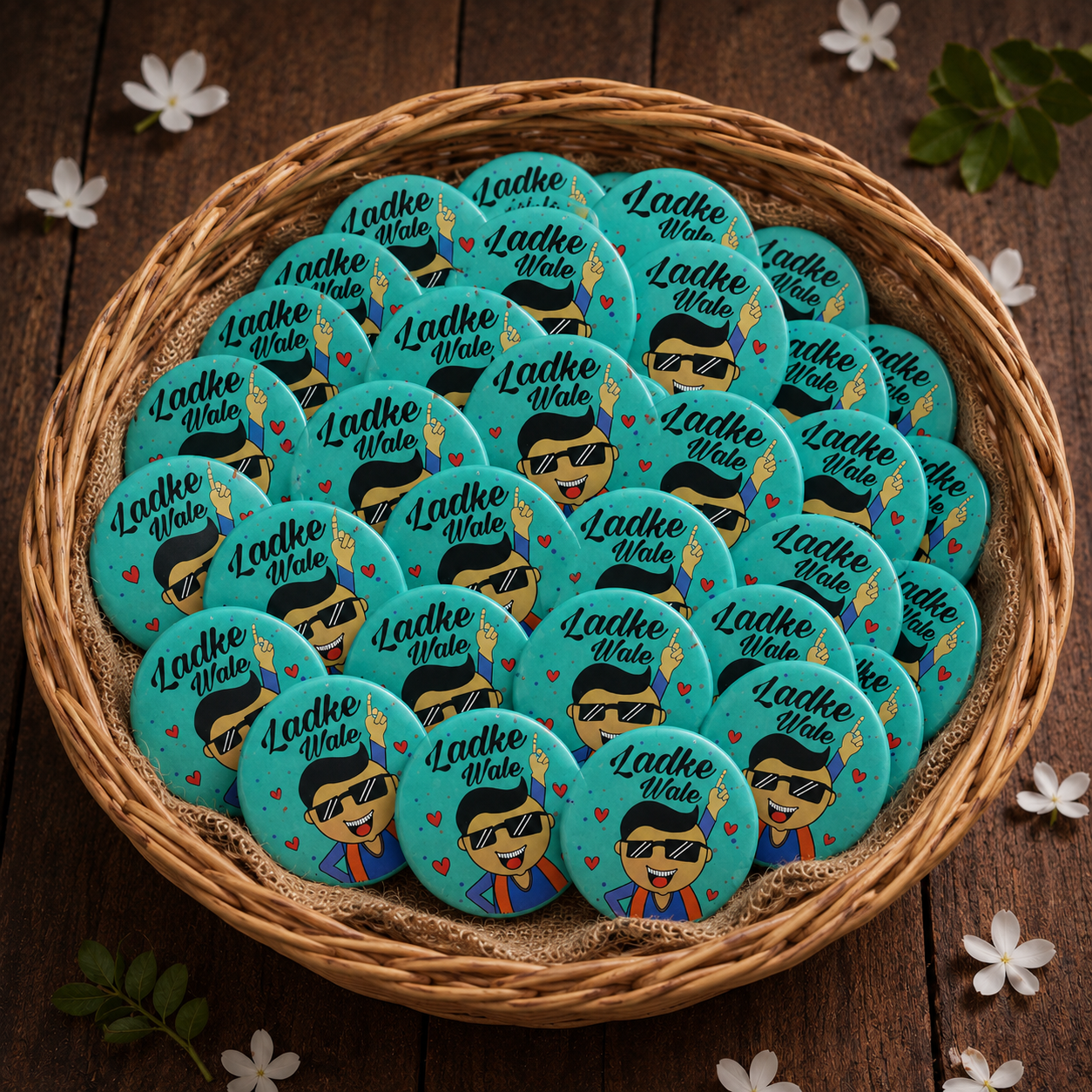 Pack of 50 Badges Ladkewale ( Most Ordered )