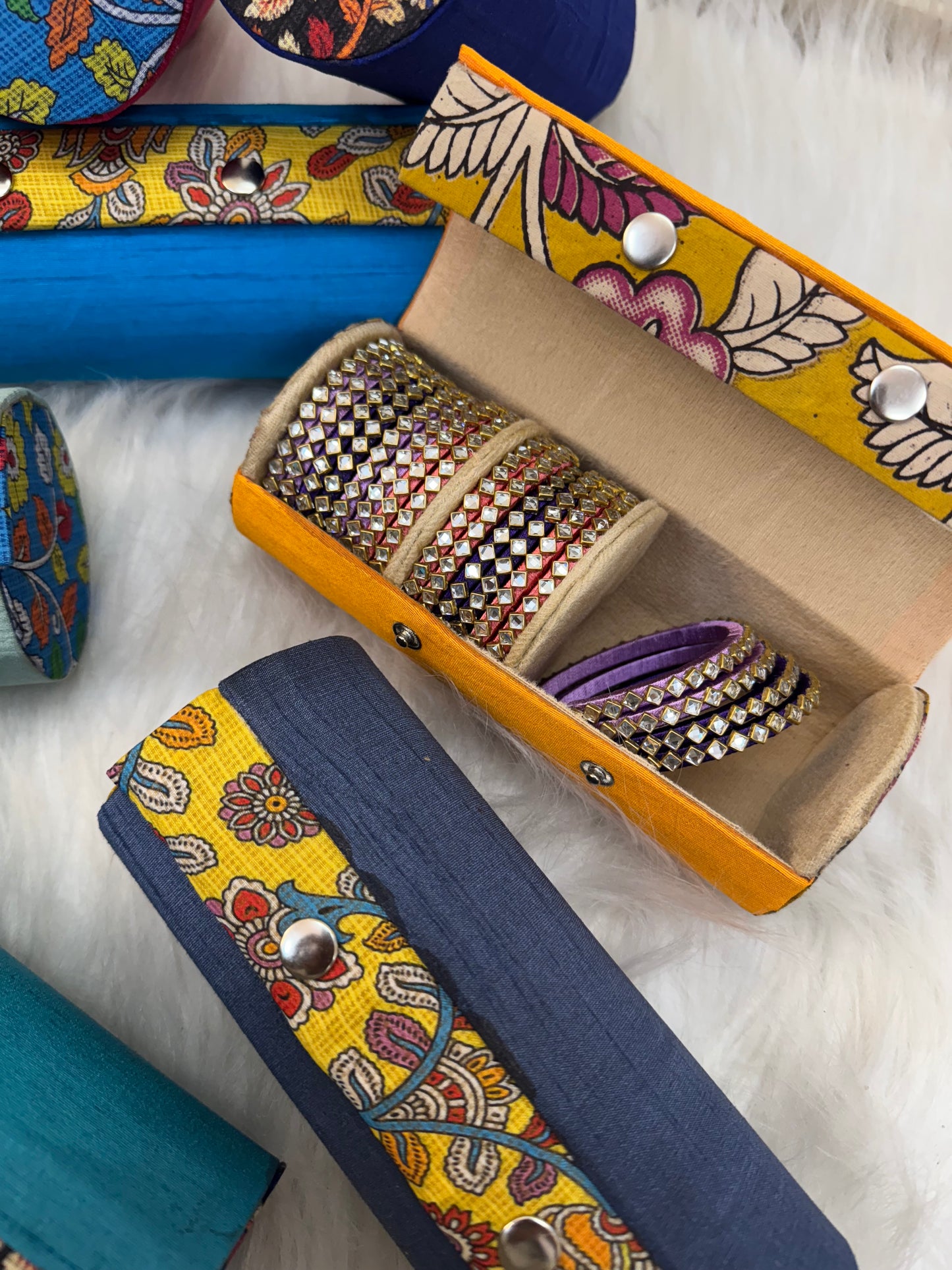 Kalamkari Bangle Box 8 inches