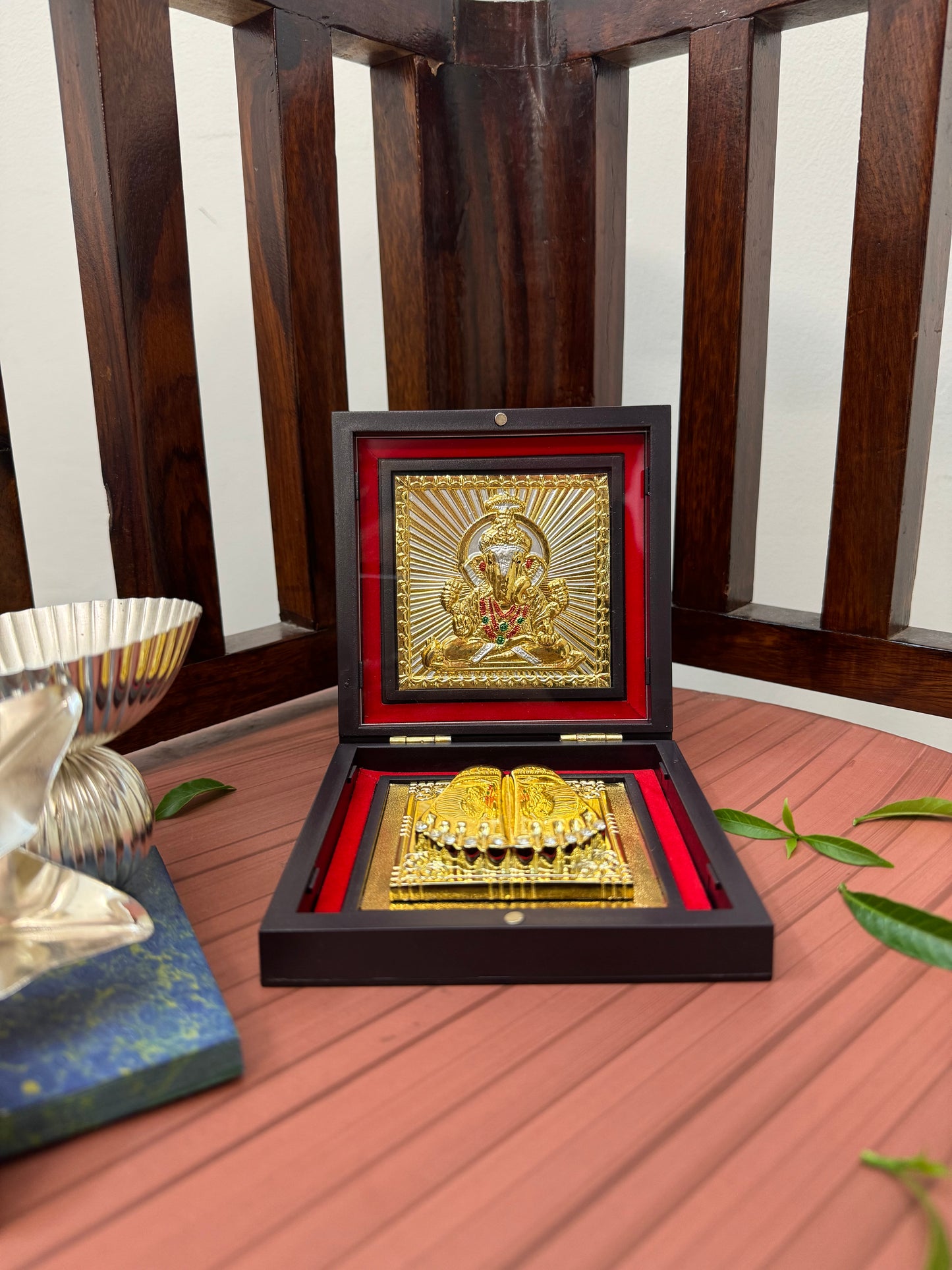 Ganesh Ji 24kt Gold Prayer Box