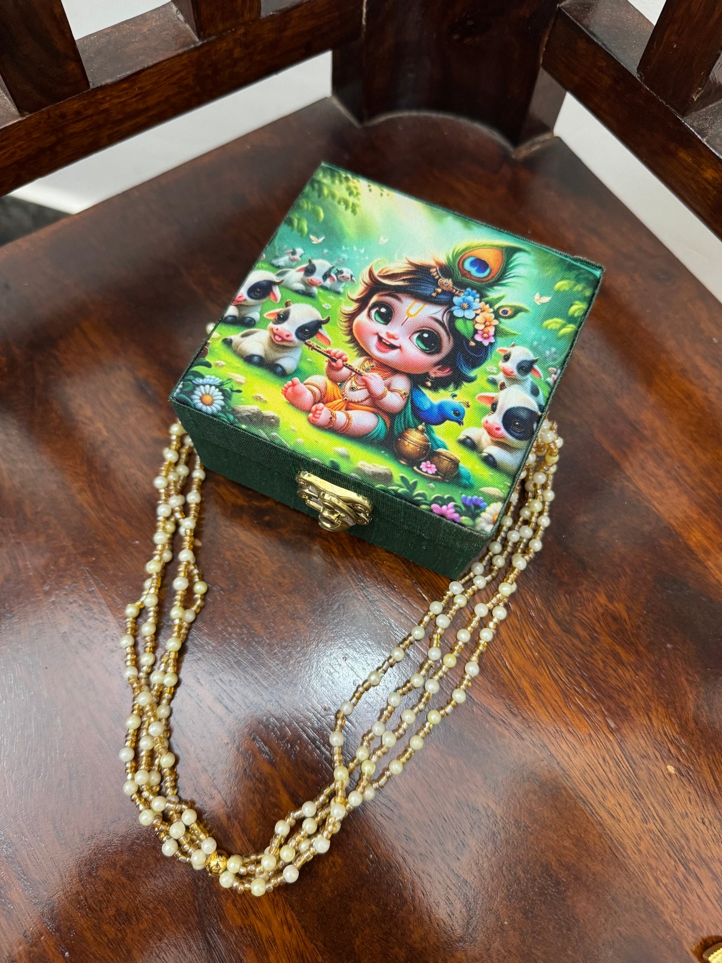 Ladoo Gopal Ji Pearl Box
