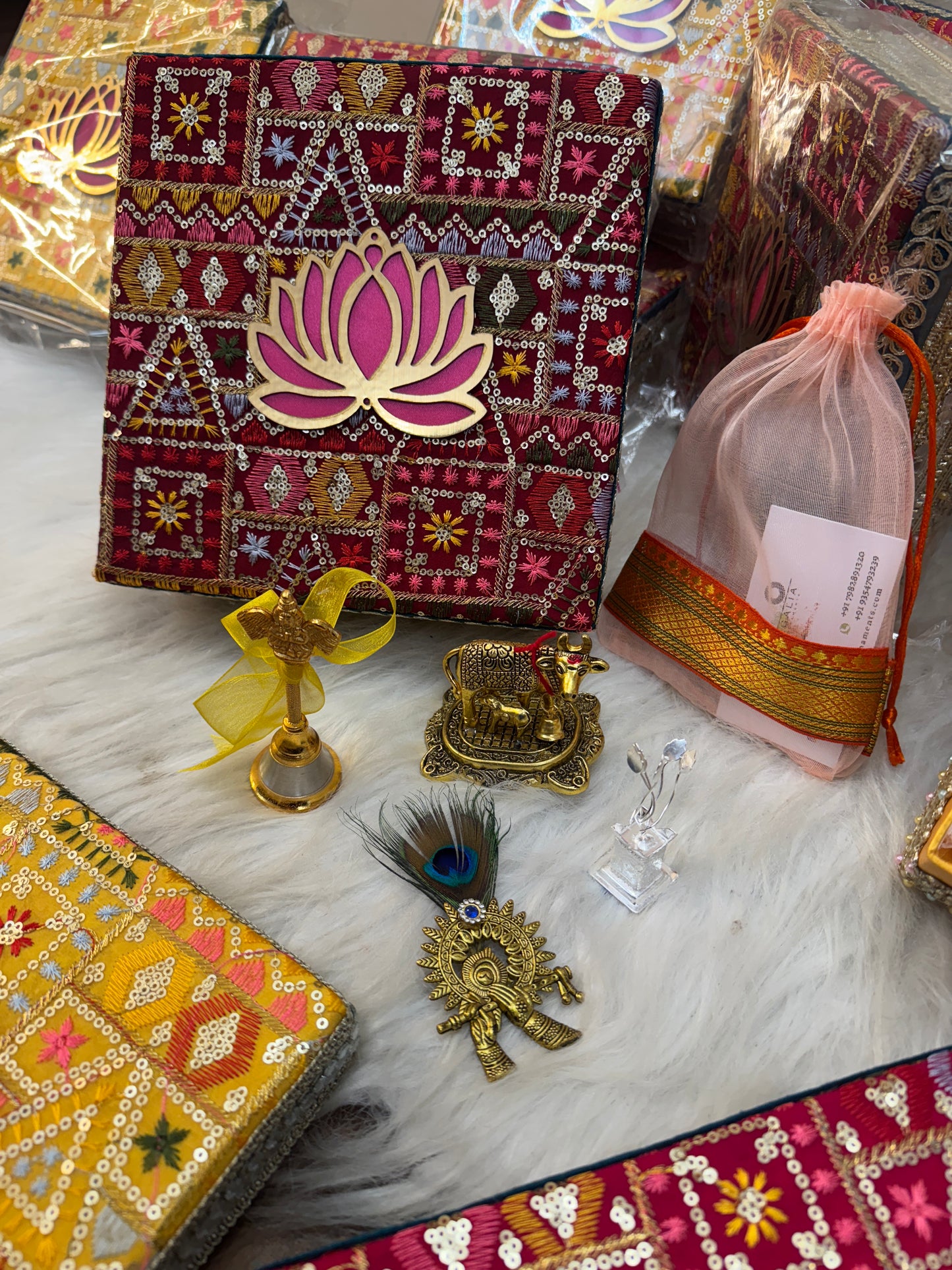 Pooja German Silver Hamper Box
