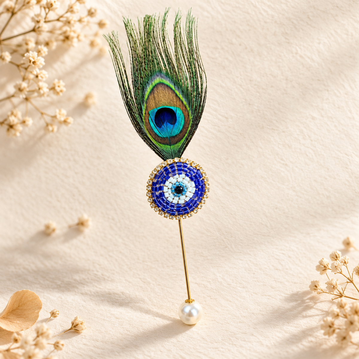Morh Pankh Brooch