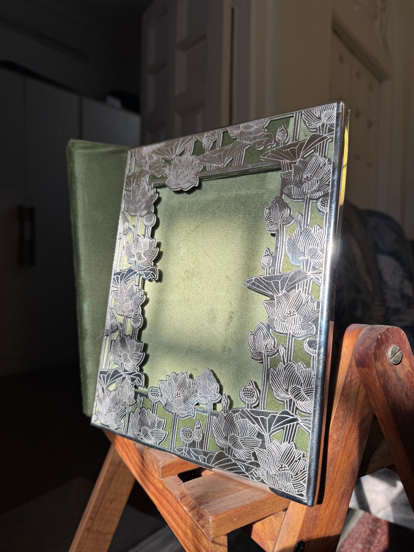 German Silver Frame Box Gift Set