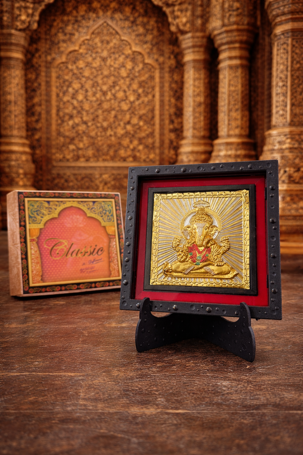 24kt Gold Frame Table Top Stand