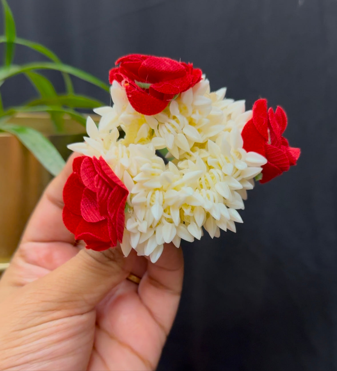 Rose Scented Gajra Scrunchie