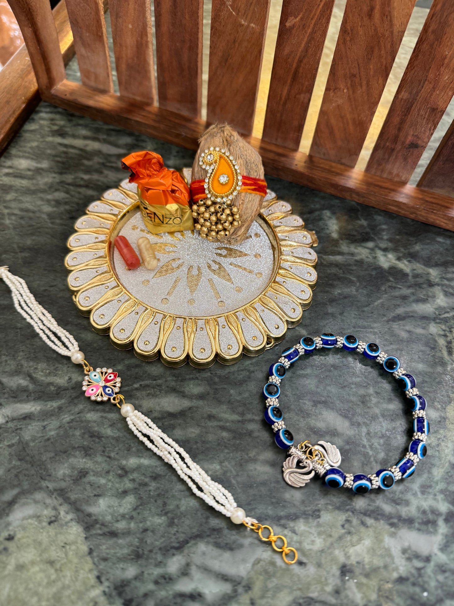 Evil Eye Rakhi Set