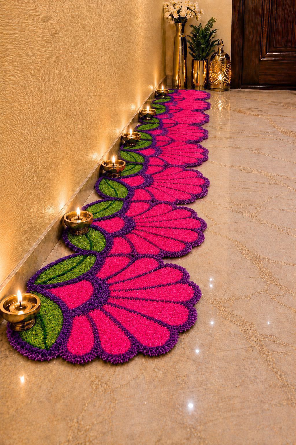 Floral Trail Mat Set of 8