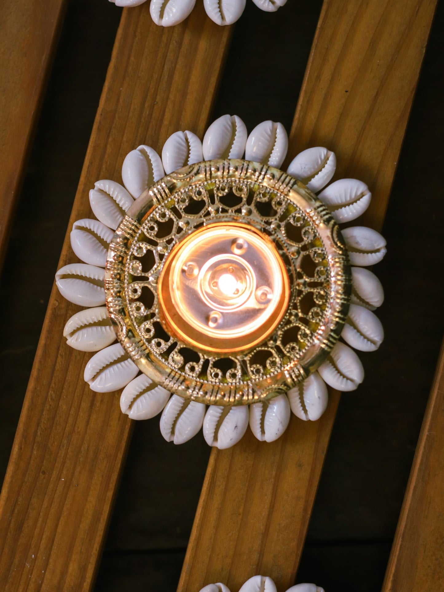Cowree Shell Tealight Diya
