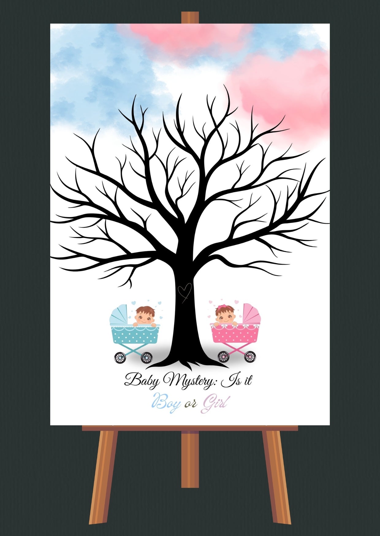 Baby Shower Gender Guessing Tree