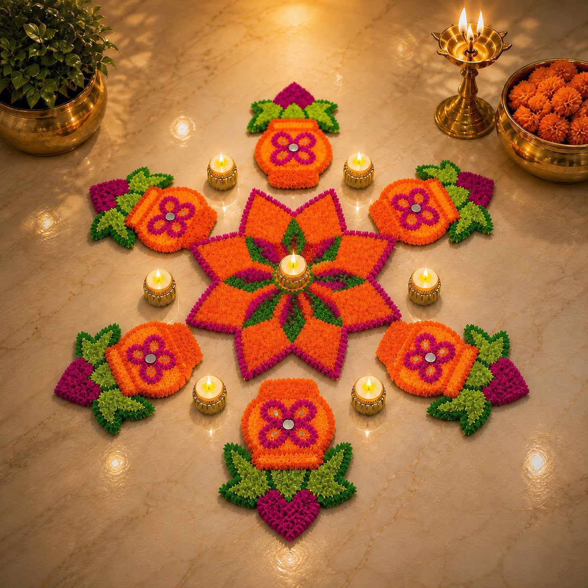 Rangoli Mat Set