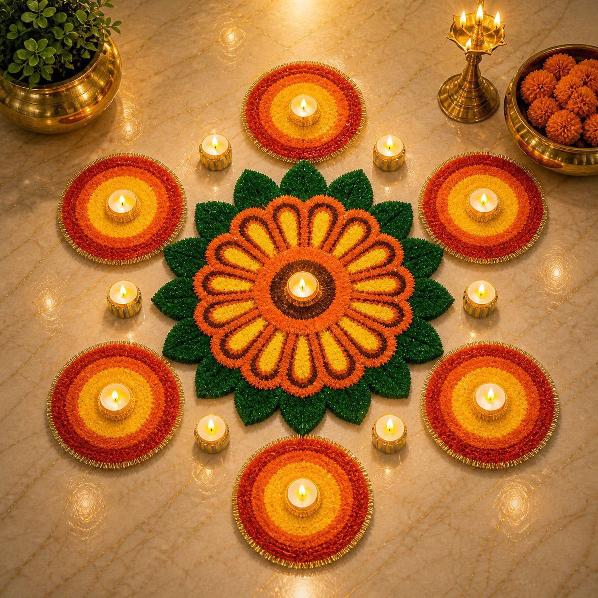 Rangoli Mat Set