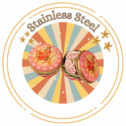 Decorated Stainless Steel Dabba Collection