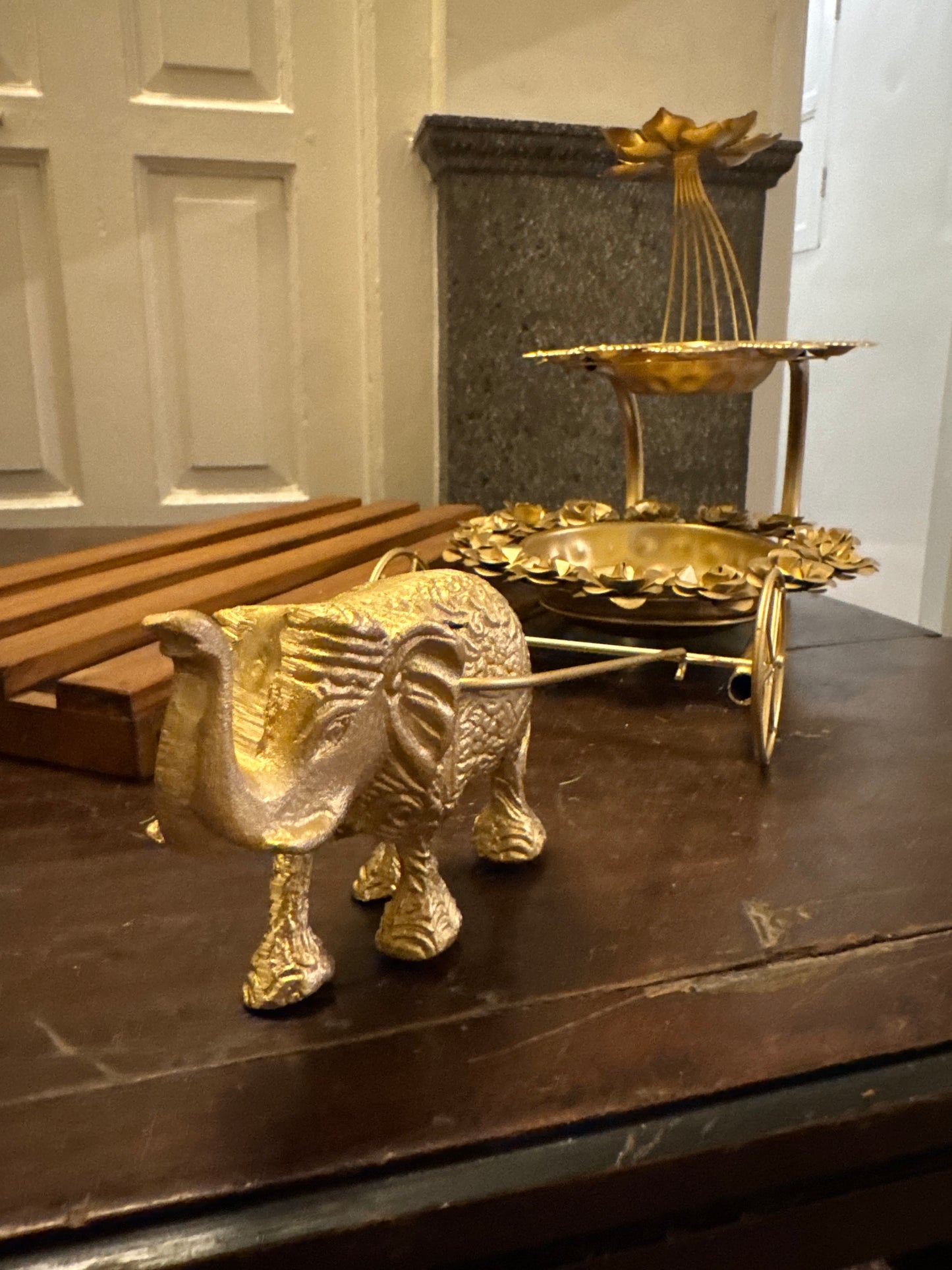 Elephant Table Top Urli Decor Piece