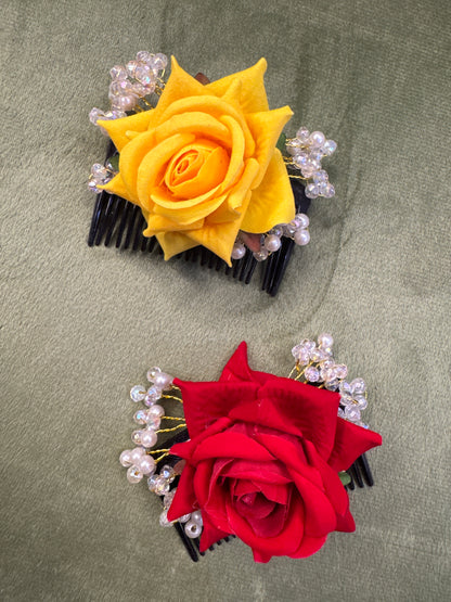 Haircomb with Flower