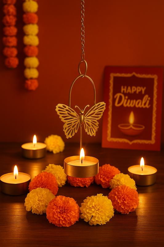Set of 4 Butterfly Hanging Tealight
