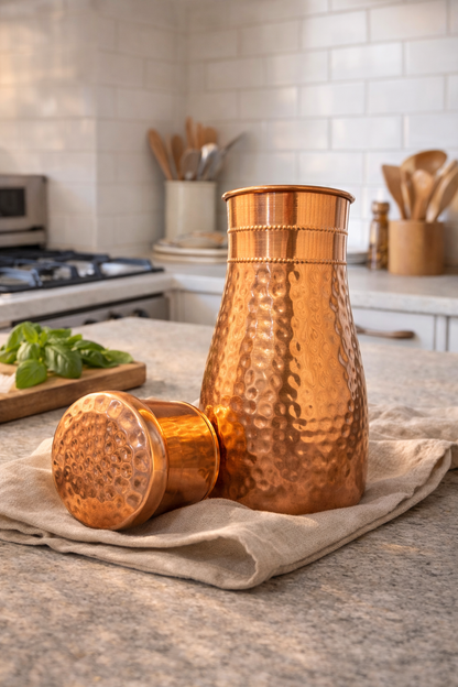 Copper Bottle Set