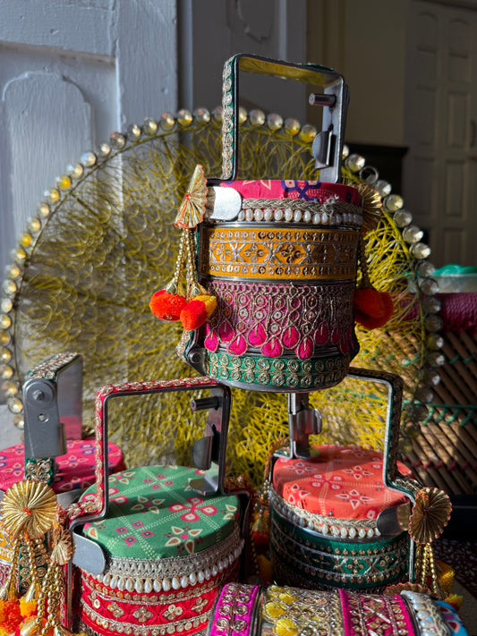 Stainless Steel Decorated Dabba Tiffin
