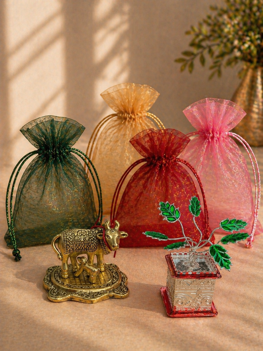 Meenakari Tulsi Ji Kamdhenu Gift Set