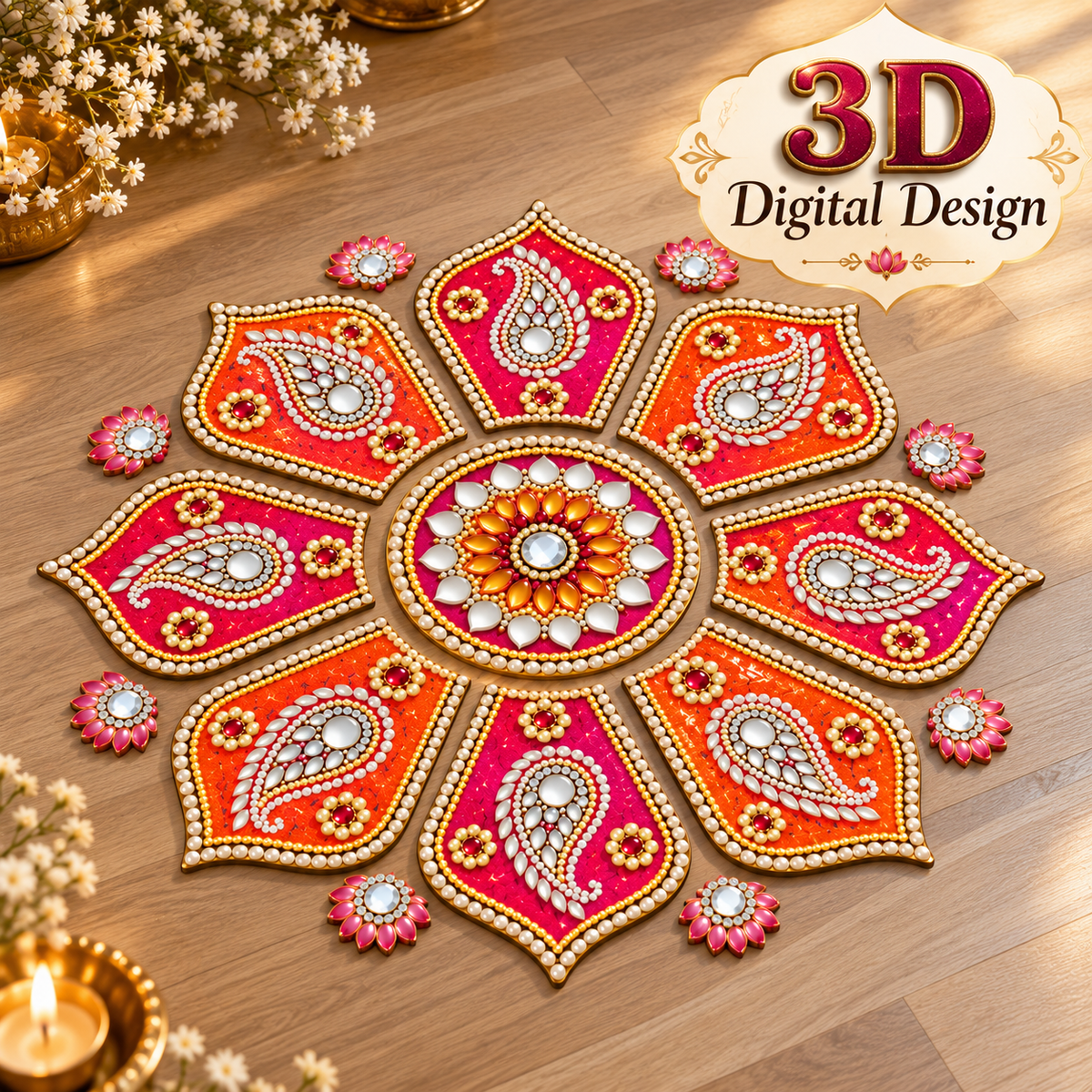 3D Rangoli