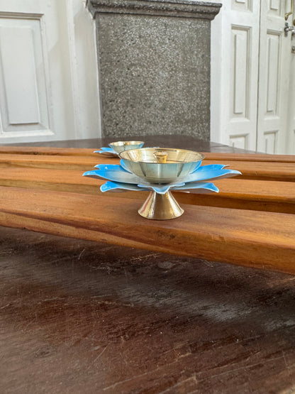 Batti Brass Enamel Diya