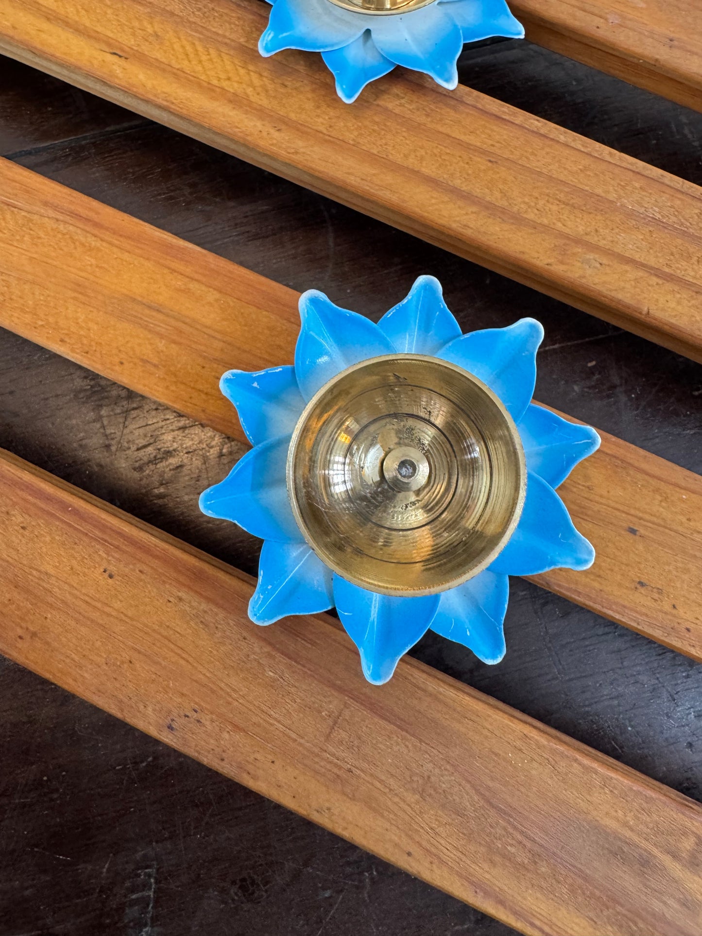 Batti Brass Enamel Diya