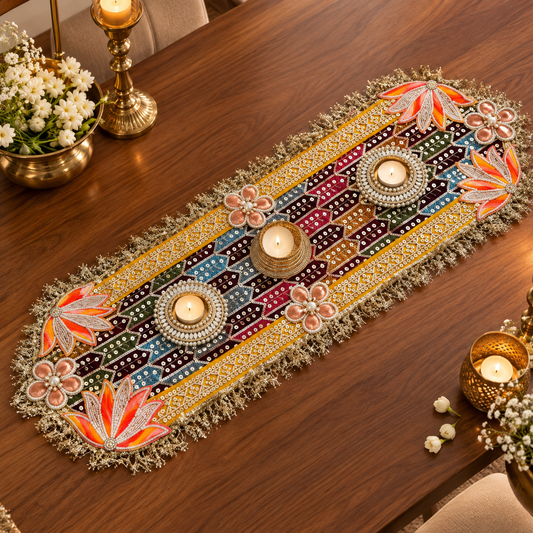 Table Runner with Tealights