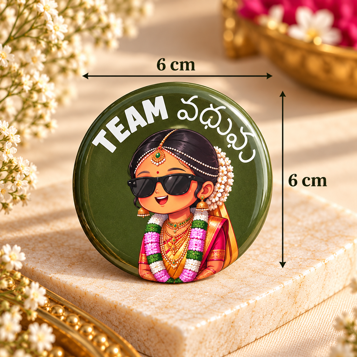 Wedding Pin Badge