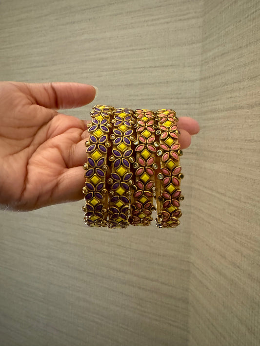 Kundan Bangle Set ( 6 pairs )