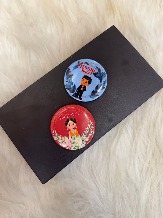 Combo of Ladikwale and Ladkewale Badges