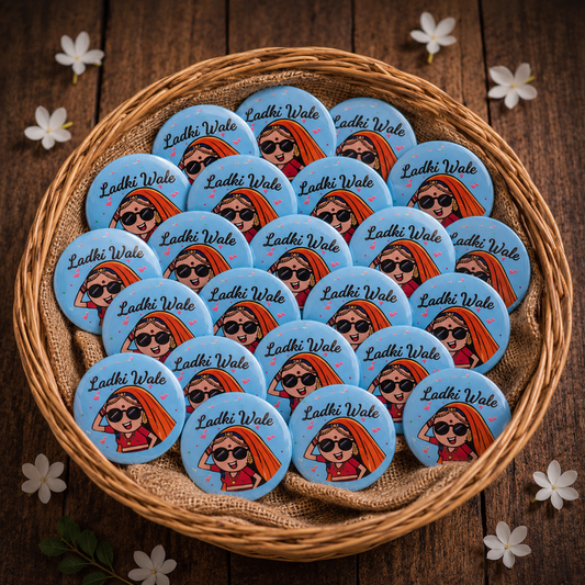 Pack of 25 Badges Ladkiwale ( Starter Pack )