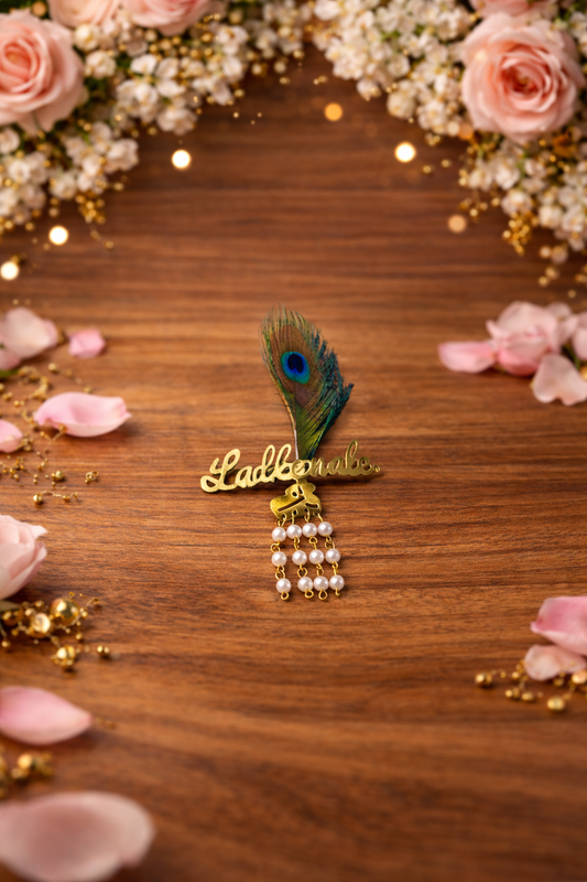 Ladkewala Morh Pankh Metal Badge