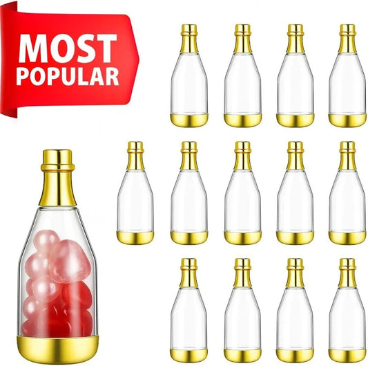Golden Champagne Plastic Bottle