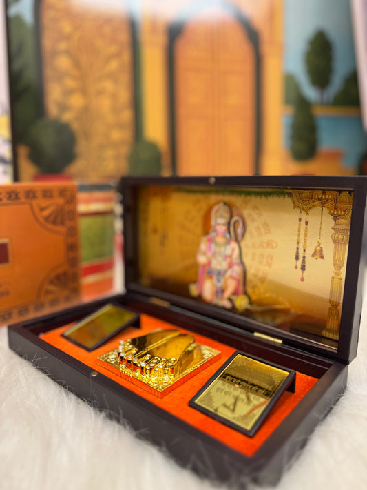 Hanuman Ji 24kt Gold Prayer Box