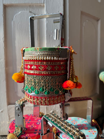 Stainless Steel Decorated Dabba Tiffin