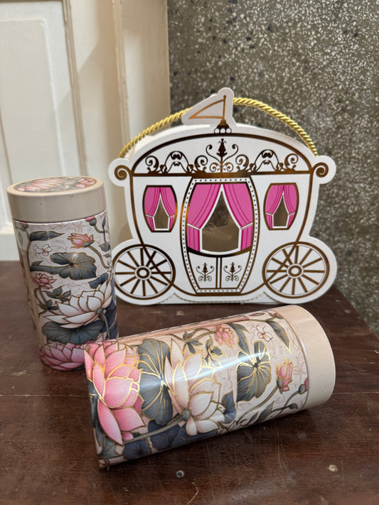 Baby Shower Carriage Gift Tin Set