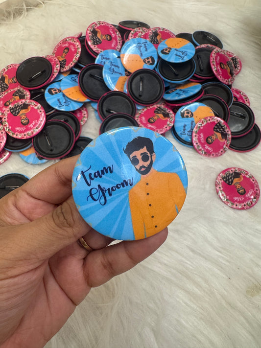 Wedding Badge Team Groom