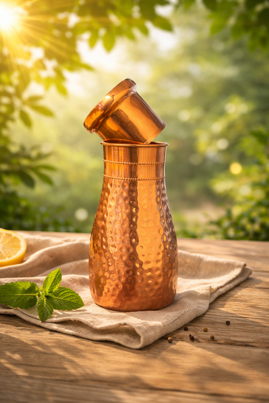 Copper Bottle Set