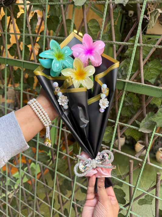 Valentines Hair Clutcher Bouquet