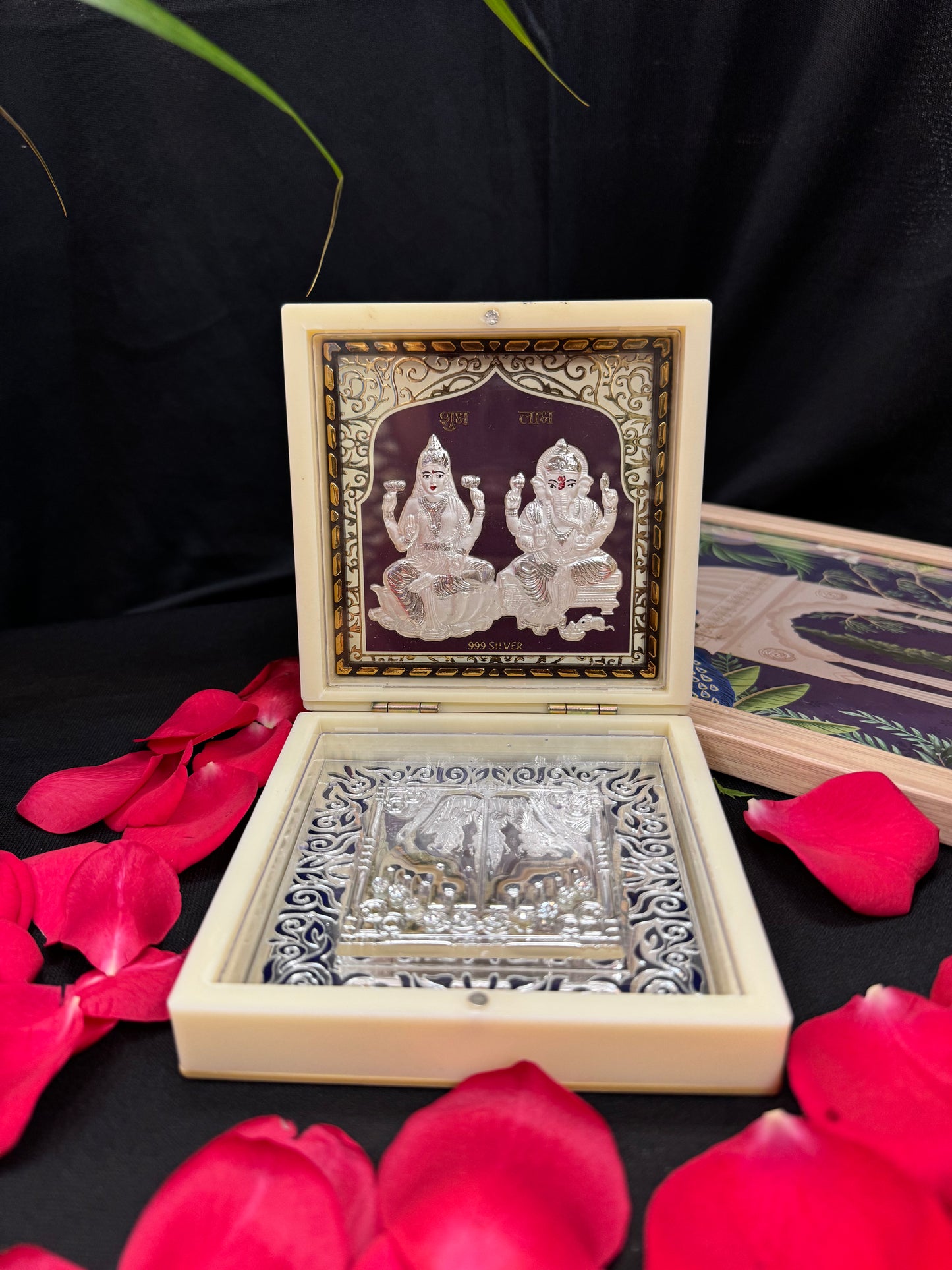 999 Silver Laxmi Ji Ganesh Ji Prayer Box