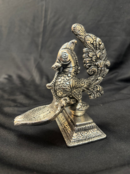 Peacock Diya Stand
