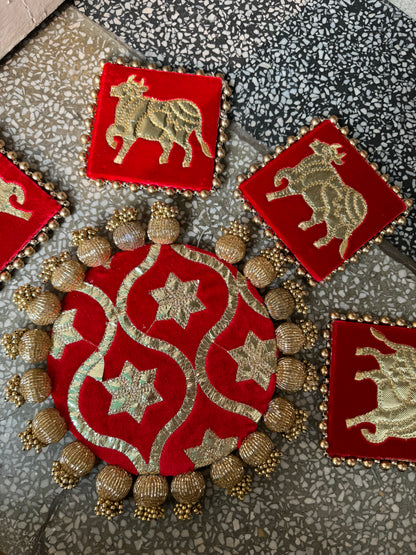 Rangoli with Diya Set